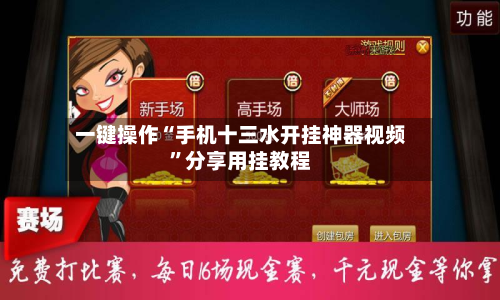 一键操作“手机十三水开挂神器视频”分享用挂教程-第2张图片