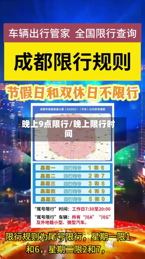 晚上9点限行/晚上限行时间-第1张图片
