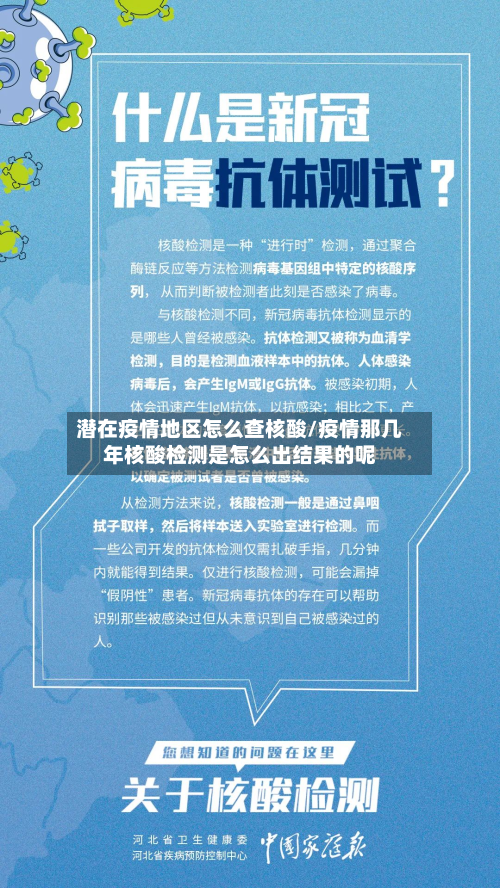 潜在疫情地区怎么查核酸/疫情那几年核酸检测是怎么出结果的呢-第1张图片