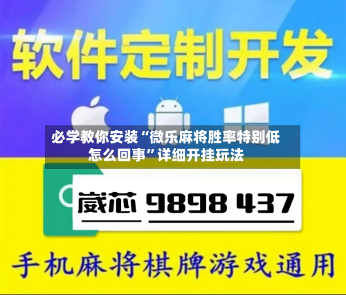 必学教你安装“微乐麻将胜率特别低怎么回事”详细开挂玩法-第2张图片