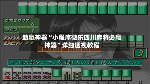 助赢神器“小程序微乐四川麻将必赢神器”详细透视教程-第3张图片