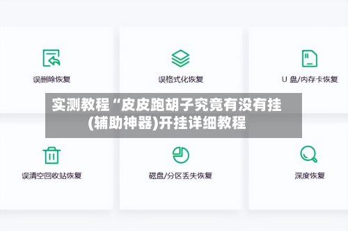实测教程“皮皮跑胡子究竟有没有挂(辅助神器)开挂详细教程-第1张图片