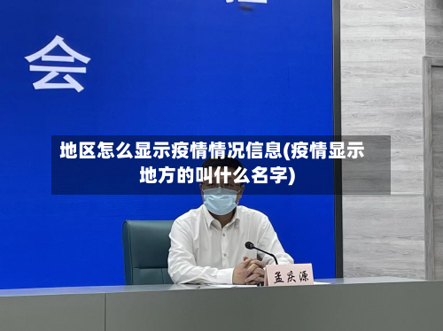 地区怎么显示疫情情况信息(疫情显示地方的叫什么名字)-第1张图片