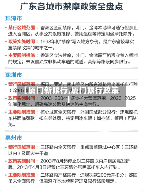 【厦门新限行,厦门限行政策】-第1张图片
