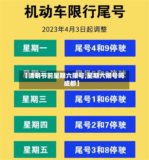 【清明节前星期六限号,星期六限号吗成都】-第1张图片