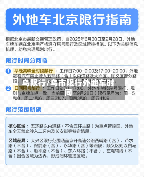 乌限行/乌市限行外地车时间-第1张图片