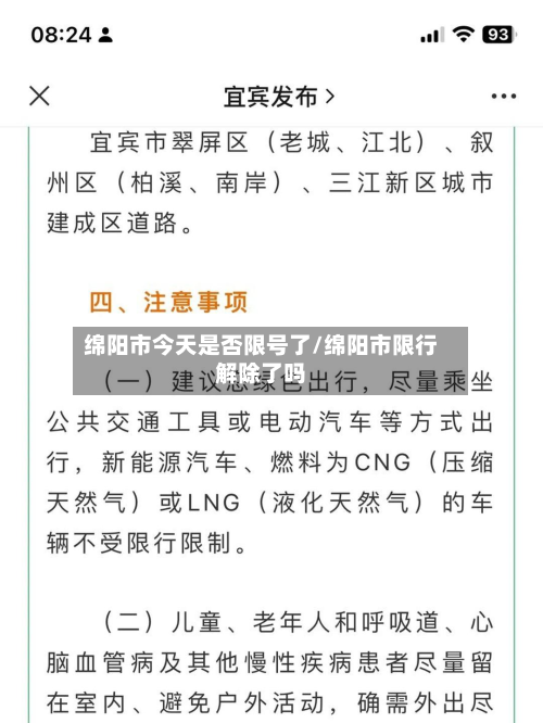 绵阳市今天是否限号了/绵阳市限行解除了吗-第1张图片