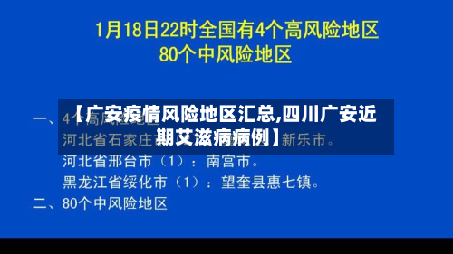 【广安疫情风险地区汇总,四川广安近期艾滋病病例】-第1张图片