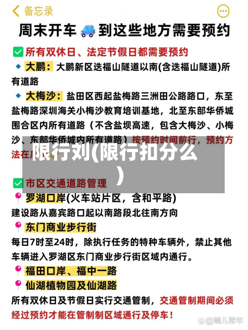 限行刘(限行扣分么)-第1张图片