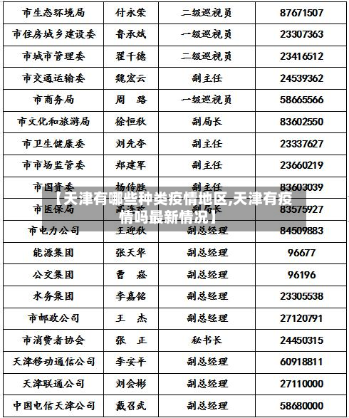 【天津有哪些种类疫情地区,天津有疫情吗最新情况】-第1张图片