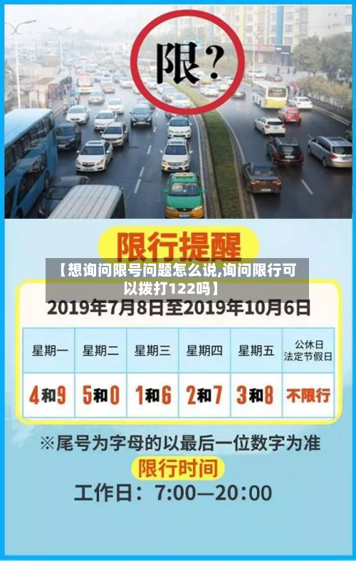 【想询问限号问题怎么说,询问限行可以拨打122吗】-第1张图片