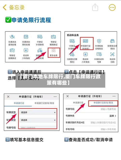 【厦门本地车牌限行,厦门车牌限行政策有哪些】-第1张图片
