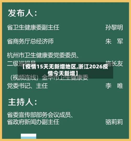 【疫情15天无新增地区,浙江2026疫情今天新增】-第1张图片