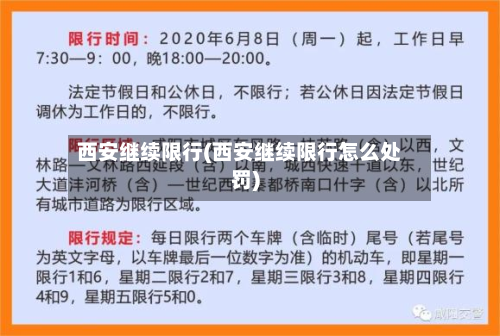 西安继续限行(西安继续限行怎么处罚)-第1张图片