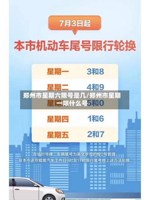 郑州市星期六限号是几/郑州市星期一限什么号-第3张图片