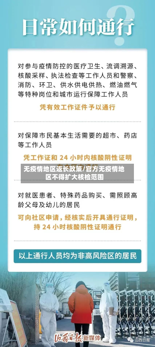 无疫情地区返长政策/官方无疫情地区不得扩大核检范围-第1张图片