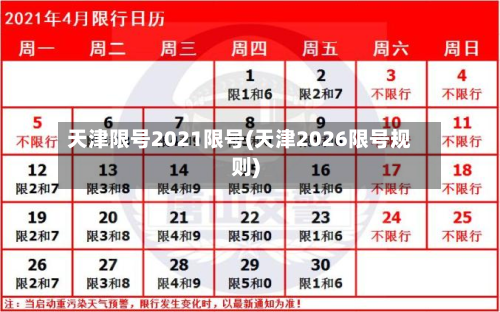 天津限号2021限号(天津2026限号规则)-第1张图片
