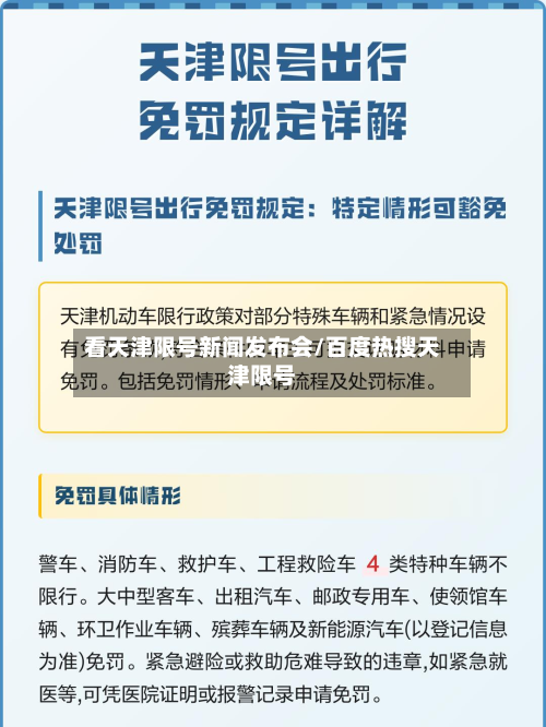 看天津限号新闻发布会/百度热搜天津限号