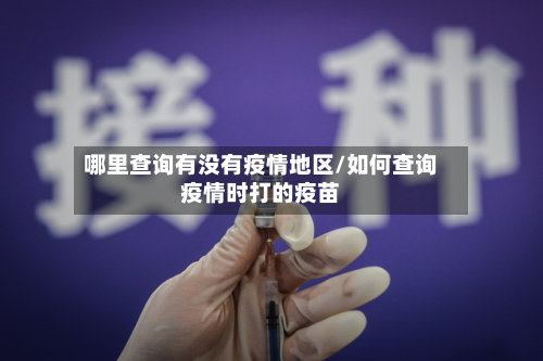 哪里查询有没有疫情地区/如何查询疫情时打的疫苗-第1张图片