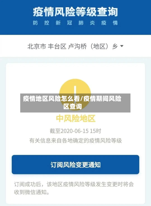 疫情地区风险怎么看/疫情期间风险区查询-第2张图片