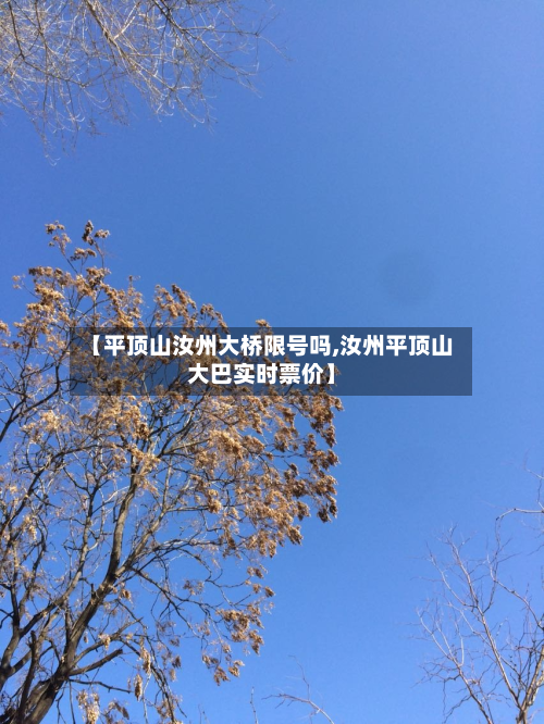 【平顶山汝州大桥限号吗,汝州平顶山大巴实时票价】-第2张图片