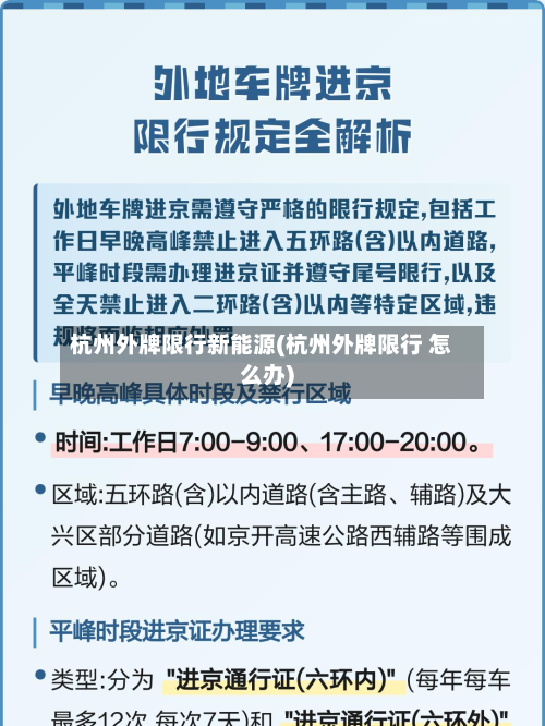 杭州外牌限行新能源(杭州外牌限行 怎么办)-第1张图片