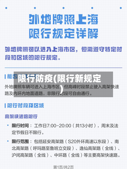 限行防疫(限行新规定)-第2张图片