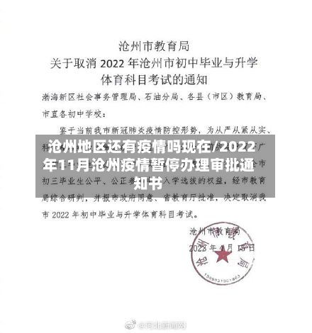 沧州地区还有疫情吗现在/2022年11月沧州疫情暂停办理审批通知书
