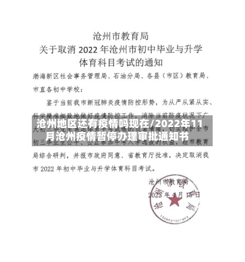 沧州地区还有疫情吗现在/2022年11月沧州疫情暂停办理审批通知书-第3张图片