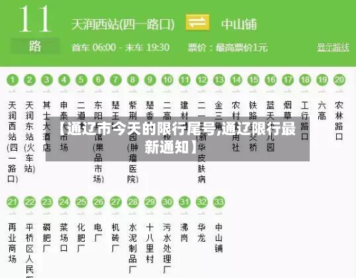 【通辽市今天的限行尾号,通辽限行最新通知】-第2张图片