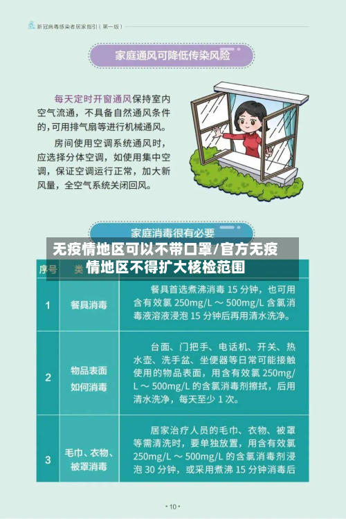 无疫情地区可以不带口罩/官方无疫情地区不得扩大核检范围-第1张图片