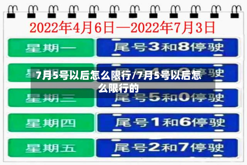 7月5号以后怎么限行/7月5号以后怎么限行的-第3张图片
