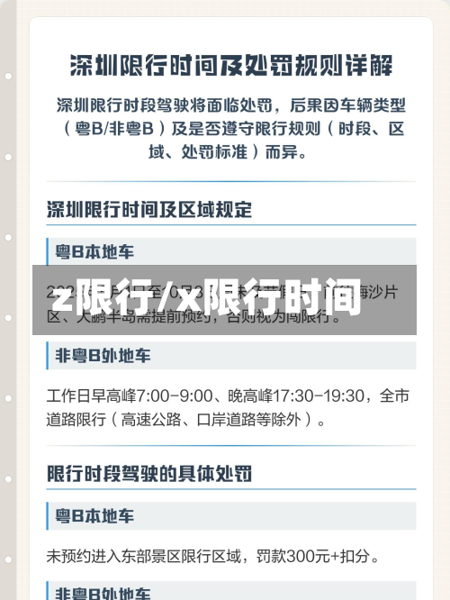 z限行/x限行时间