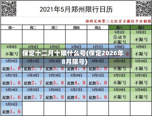 保定十二月十限什么号(保定2026年8月限号)-第2张图片