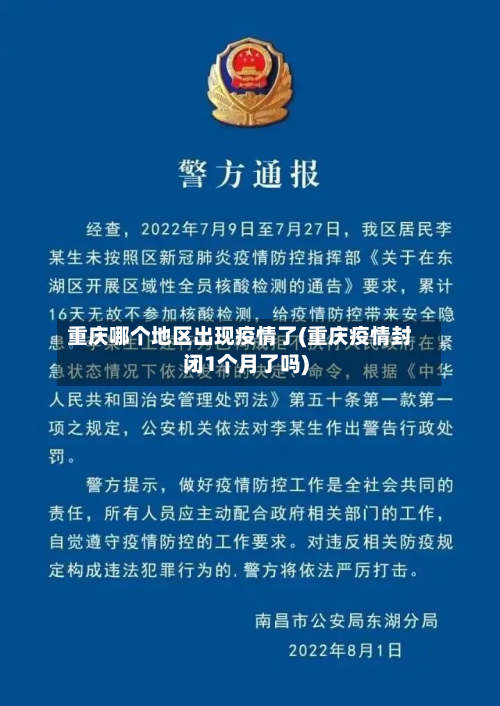 重庆哪个地区出现疫情了(重庆疫情封闭1个月了吗)-第2张图片