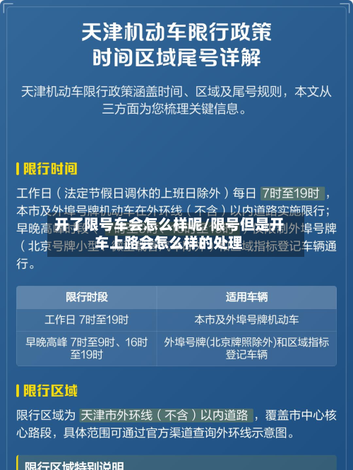 开了限号车会怎么样呢/限号但是开车上路会怎么样的处理-第1张图片