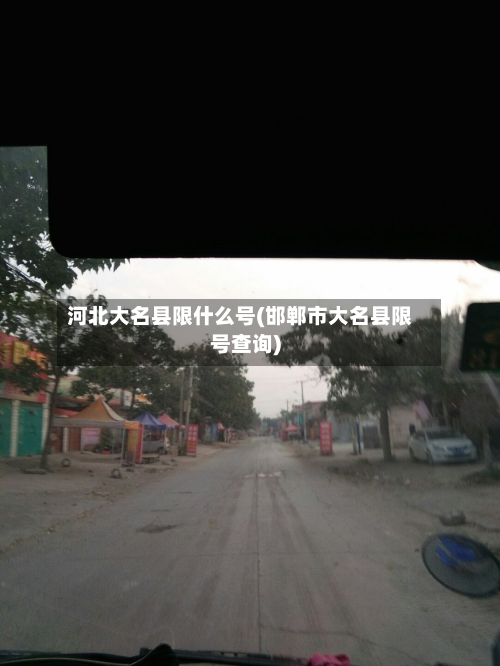 河北大名县限什么号(邯郸市大名县限号查询)-第1张图片