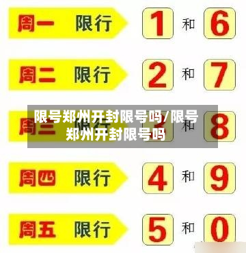 限号郑州开封限号吗/限号郑州开封限号吗-第3张图片