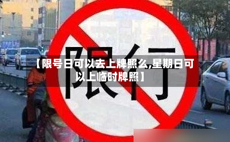 【限号日可以去上牌照么,星期日可以上临时牌照】-第1张图片