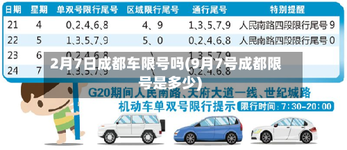 2月7日成都车限号吗(9月7号成都限号是多少)-第1张图片