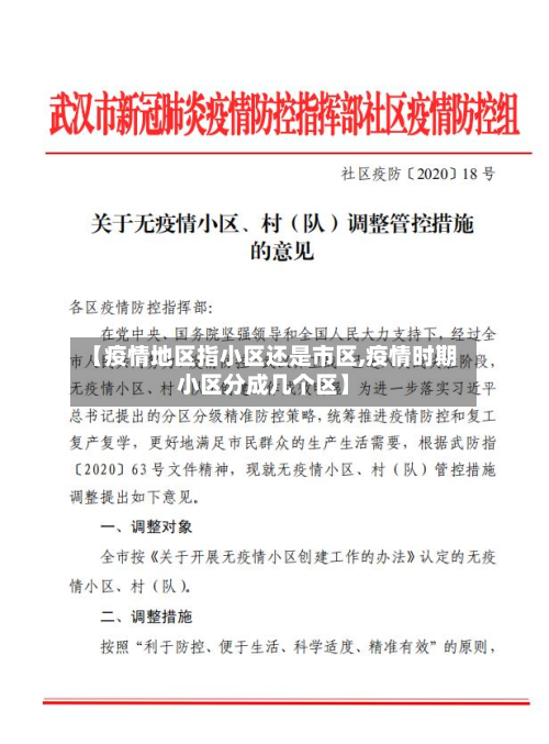 【疫情地区指小区还是市区,疫情时期小区分成几个区】-第2张图片