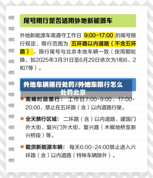 外地车辆限行处罚/外地车限行怎么处罚北京-第1张图片