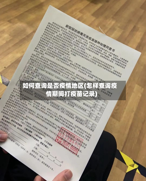 如何查询是否疫情地区(怎样查询疫情期间打疫苗记录)-第3张图片
