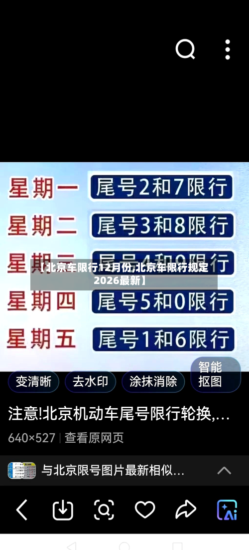 【北京车限行12月份,北京车限行规定2026最新】