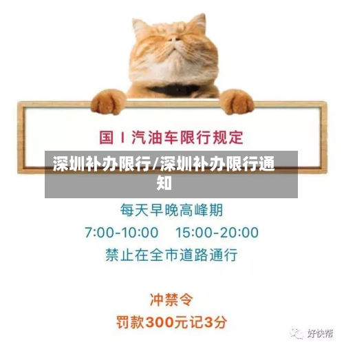 深圳补办限行/深圳补办限行通知-第2张图片