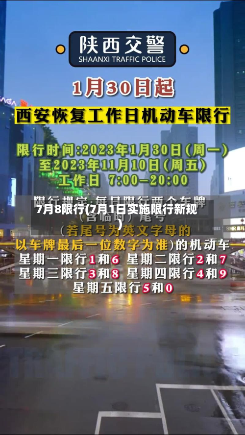 7月8限行(7月1日实施限行新规)-第2张图片
