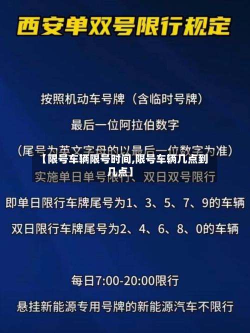 【限号车辆限号时间,限号车辆几点到几点】-第3张图片