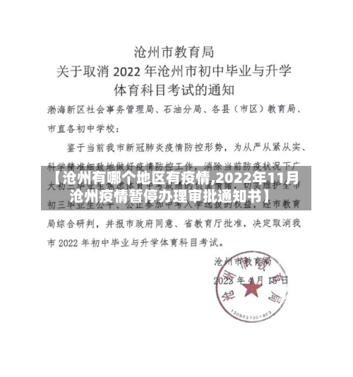 【沧州有哪个地区有疫情,2022年11月沧州疫情暂停办理审批通知书】-第3张图片