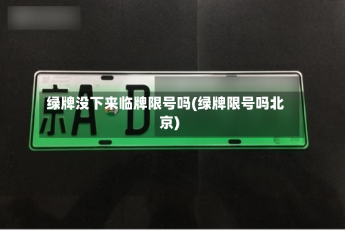 绿牌没下来临牌限号吗(绿牌限号吗北京)-第1张图片