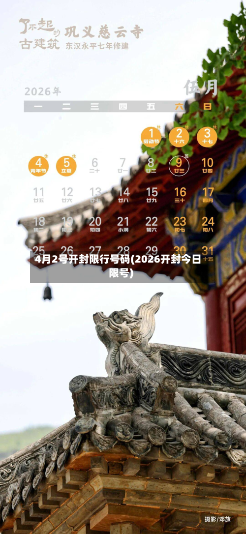4月2号开封限行号码(2026开封今日限号)